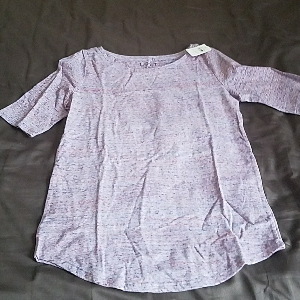 LOFT Boatneck 3/4 sleeve Shirt in XS